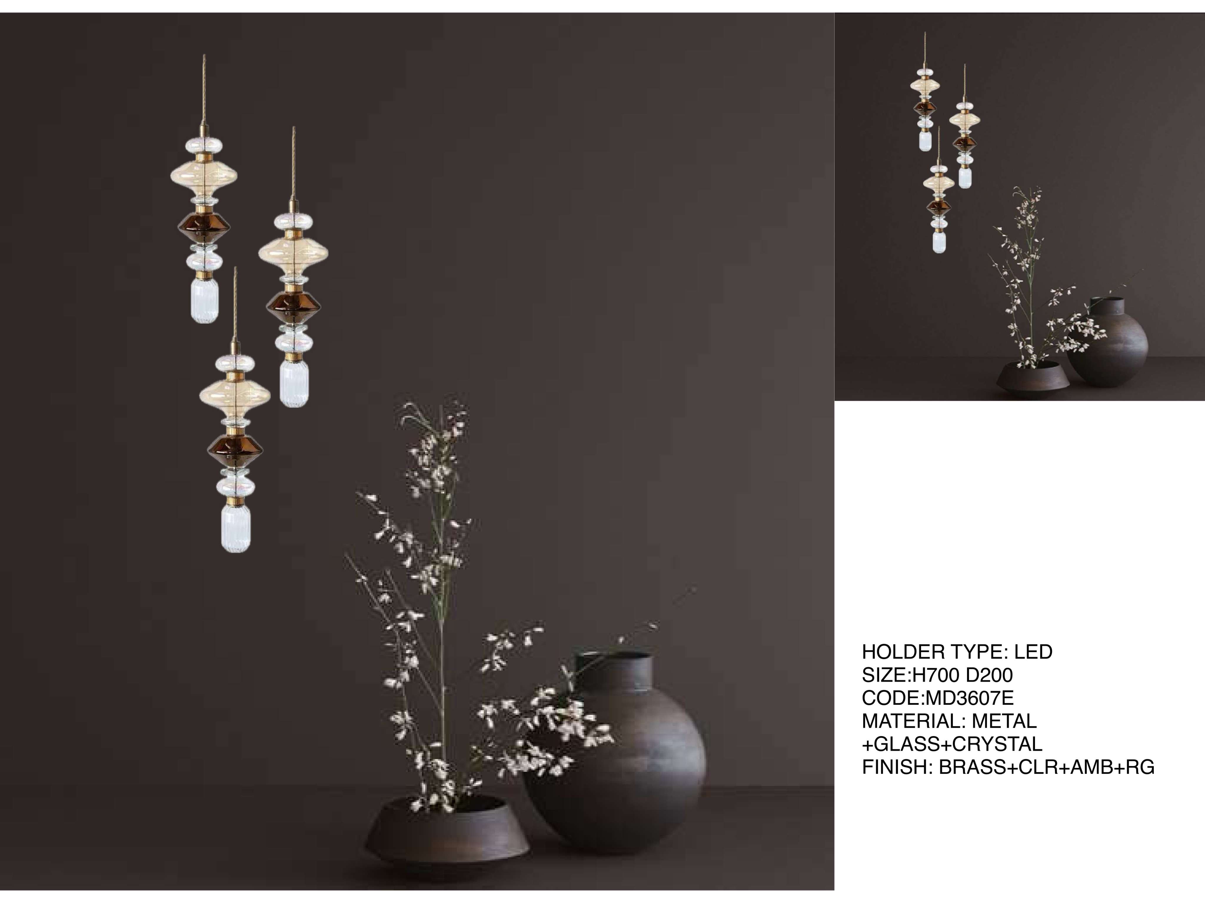 Beyond Lights - Glass Pendant Light- LCHL